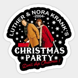 Luther And Nora Kranks Christmas Party Sticker